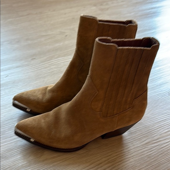 Women's Tan Ankle Boots - Picture 1 of 7